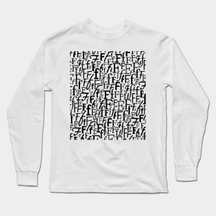 F - Typography (Black) Long Sleeve T-Shirt